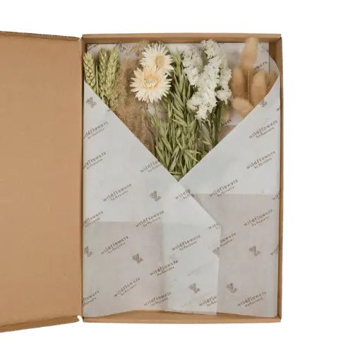 Geschenkdoos - Gedroogde Bloemen in Brievenbus - Naturel