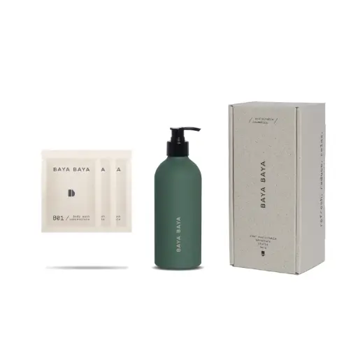 Baya Baya Bodywash Starter Kit (3 zakjes) Groene Fles